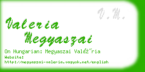 valeria megyaszai business card